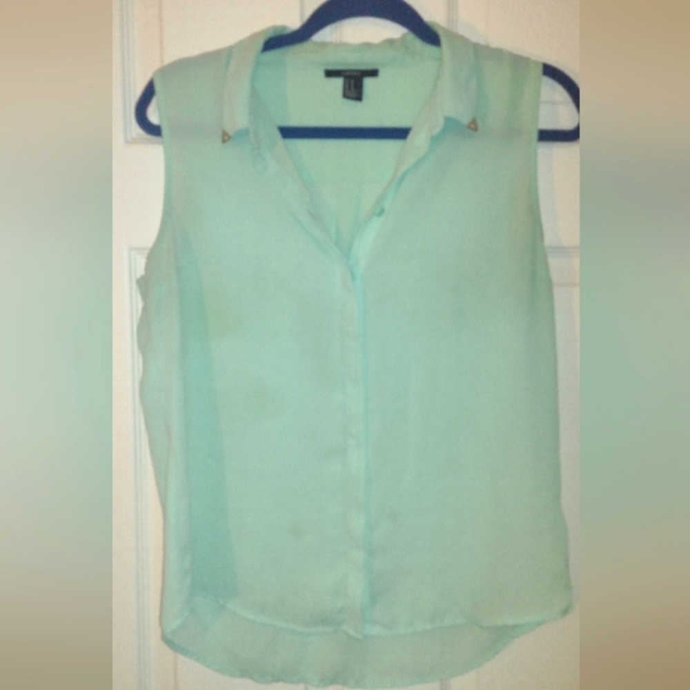 Mint Forever 21 tank top blouse
